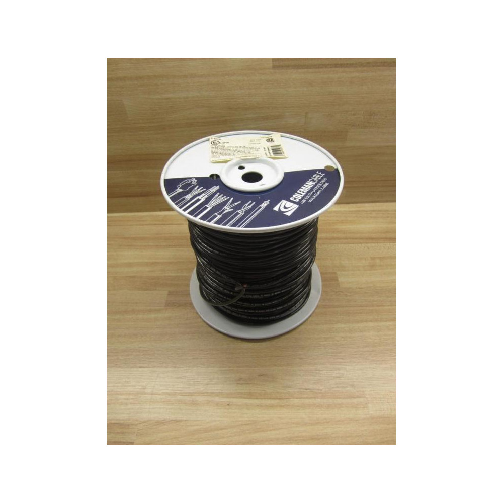 Coleman Cable 14MTWSTRBLAX500 Black Stranded Copper Cable