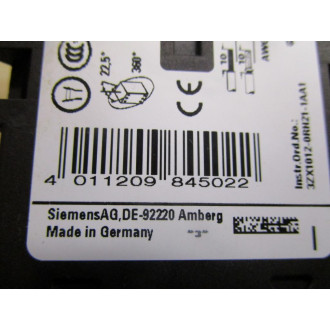 Siemens 3RH2122-1AK60 Contactor Relay - New No Box