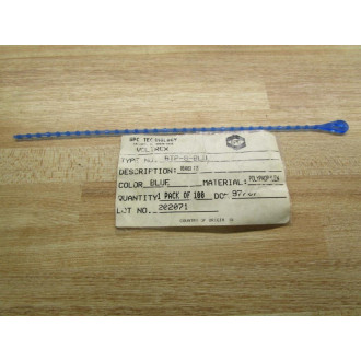 Voltrex BTP-8-BLU Beaded Tie (Pack of 65) - New No Box