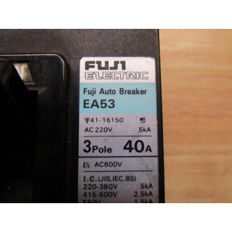 Fuji Electric EA5340A Circuit Breaker 40 Amp - New No Box