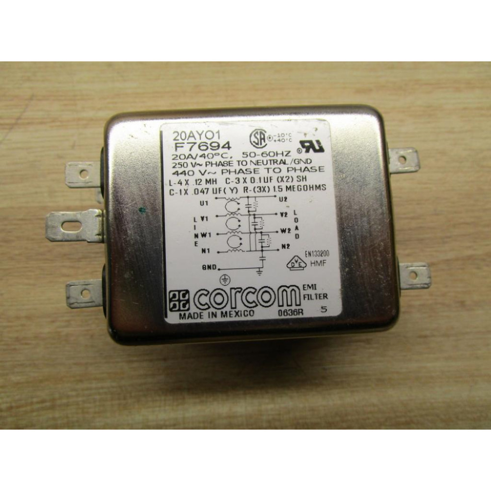 Corcom 20AY01 EMI Filter - New No Box