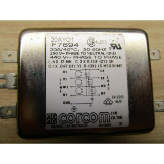 Corcom 20AY01 EMI Filter - New No Box