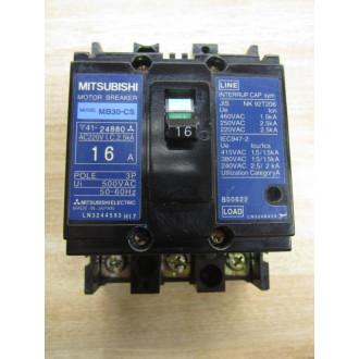 Mitsubishi MB30-CS16 Motor Circuit Breaker MB30CS16 - New No Box