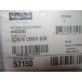 Hoffman A403DSC Screw Cover Box