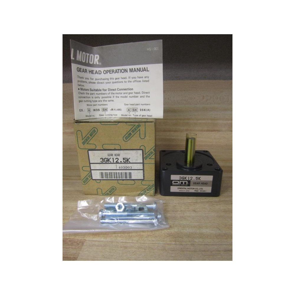 Oriental Motor 3GK12.5K Parallel Shaft Gear Head
