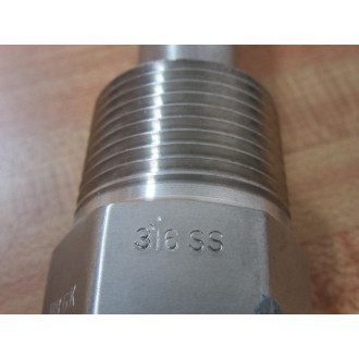 Omega 316 S.S. Thermocouple Sheath 316SS 12" NPT - New No Box