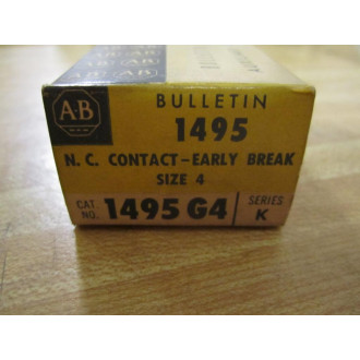 Allen Bradley 1495-G4 Auxiliary Contact 1495G4 Series K
