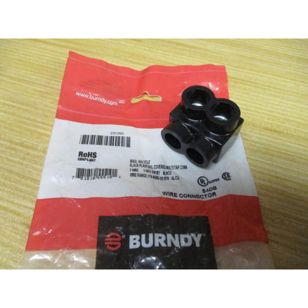 Burndy 1PL20-2 Insulated Multitap 22C265 Burndy 1PL20-2 Insulated Multitap 22C265