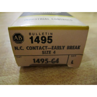 Allen Bradley 1495-G4 Auxiliary Contact 1495G4 Series L