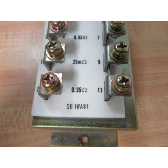 Iwaki 0176 Fanuc Resistor 0.35 Ohms 60M Ohms - Used