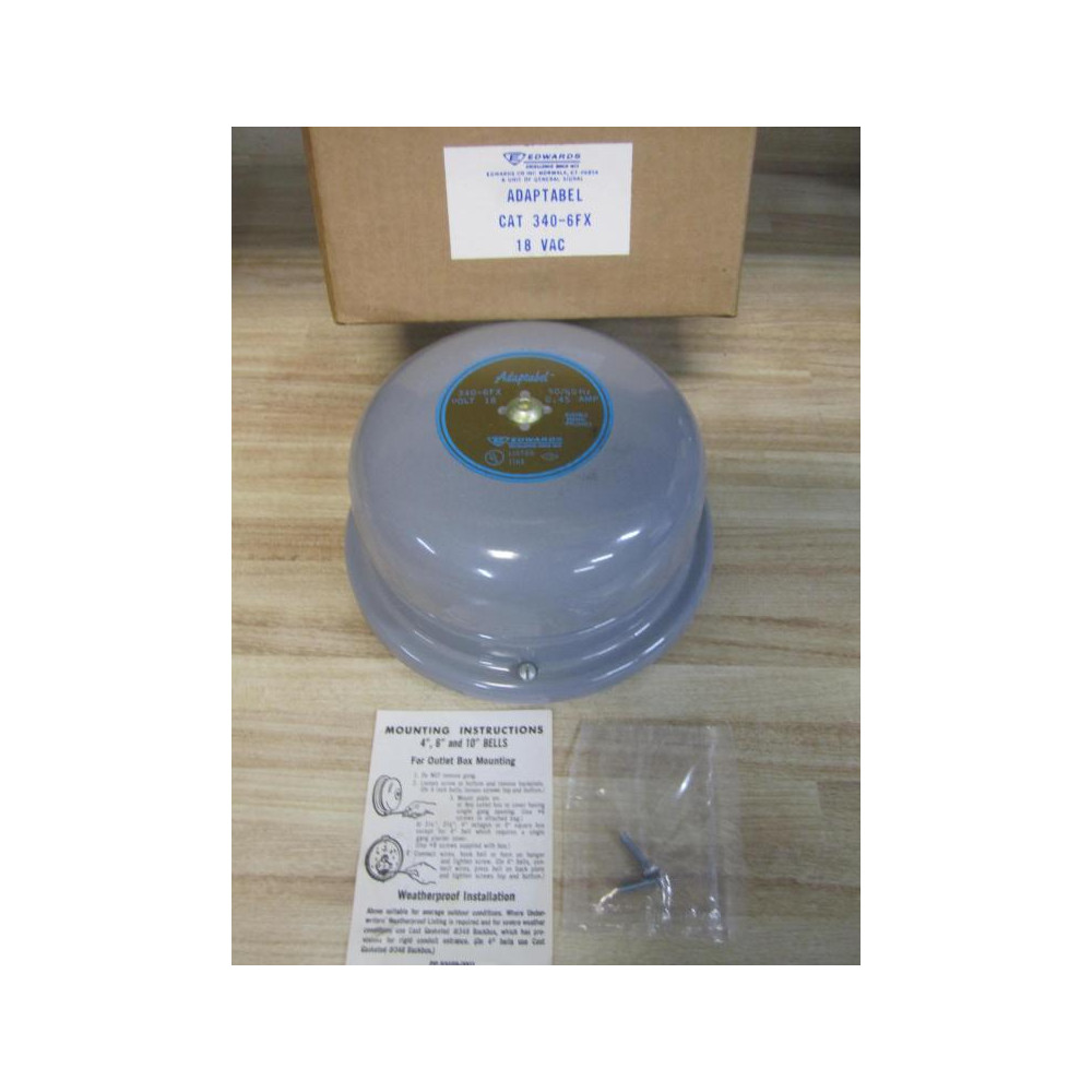 Edwards Signaling 340-6FX 6" Adaptabel 3406FX