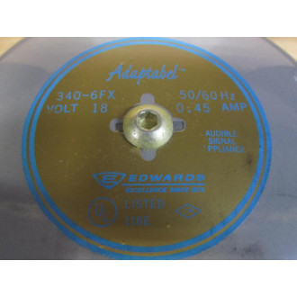 Edwards Signaling 340-6FX 6" Adaptabel 3406FX
