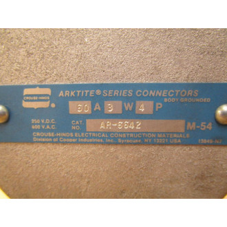 Crouse & Hinds AR-6642 Receptacle AR6642