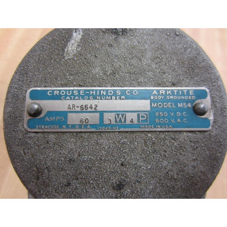 Crouse & Hinds AR-6642 Receptacle AR6642 - Used