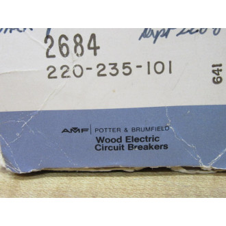AMF Potter & Brumfield 220-235-101 Circuit Breaker 220235101