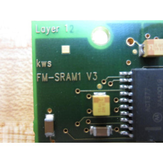 KWS FM-SRAM1 V3 PC Board FMSRAM1V3 - Used
