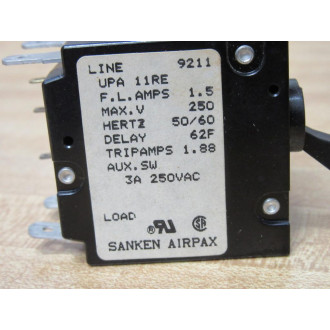 SanKen UPA 11RE 1.5 AMP Circuit Breaker UPA11RE - Used