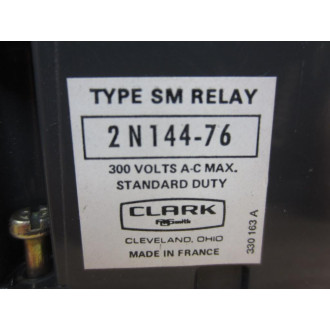 Joslyn Clark 2N144-76 Relay 2N14476 - New No Box