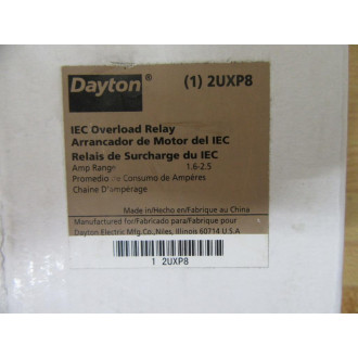 Dayton 2UXP8 Overload Relay 1.6-2.5