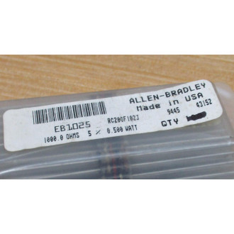 Allen Bradley RC20GF102J Resistor 1000Ω (Pack of 94)