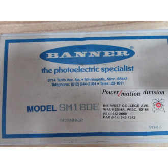 Banner SM180E Scanner SM180E