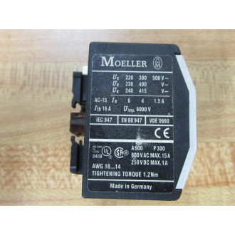 Moeller 22 DIL Auxiliary Contact 22DIL - Used