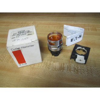 Cutler Hammer E22TX9 Eaton Extended Head PB WShroud Amber