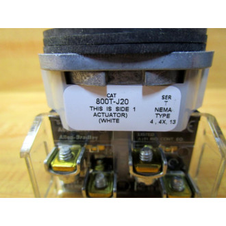 Allen Bradley 800T-J20 Selector Switch W(2) 800T-XA & Knob - New No Box
