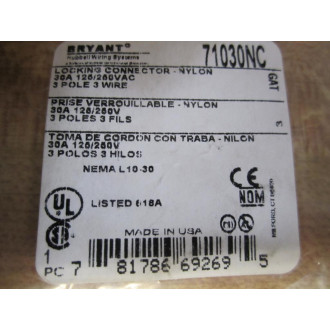 Bryant 71030NC Locking Connector