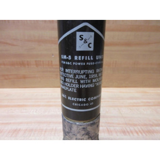 S & C Electric 261500-R3 Fuse Refill Unit SM-5