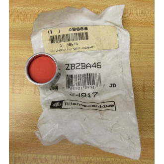 Telemecanique ZB2-BA46 Red Button ZB2BA46
