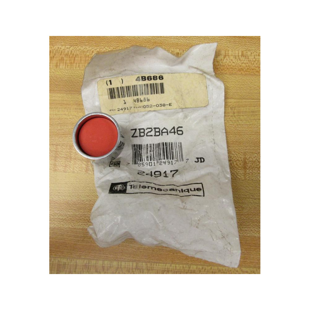 Telemecanique ZB2-BA46 Red Button ZB2BA46