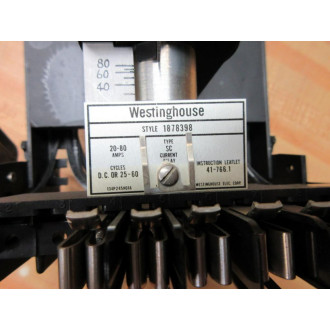 Westinghouse 1878398 Current Relay - New No Box