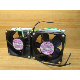 Minebea 4715MS-22T-B50 Fan 4715MS22TB50 Dual Fans - Used
