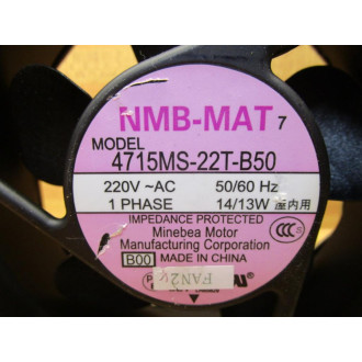 Minebea 4715MS-22T-B50 Fan 4715MS22TB50 Dual Fans - Used