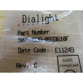 Dialight 507-4538-0933-630F Neon LED Indicator (Pack of 5)