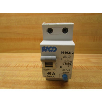 Baco 0660212 Circuit Breaker - Used