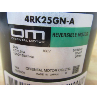 Oriental Motor 4RK25GN-A Reversible Motor 4RK25GNA - New No Box