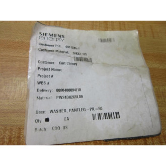 Siemens PW24D0265L06 Pantleg Washer (Pack of 50)