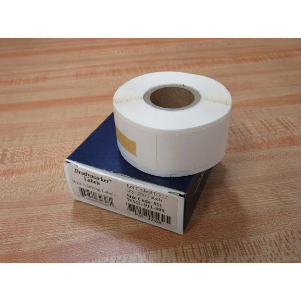 Brady WML-911-499 I.D. PRO Plus LS2000 Wire Making Labels 250 Per Roll