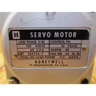 Honeywell 365754-7 Motor 3657547 - Used