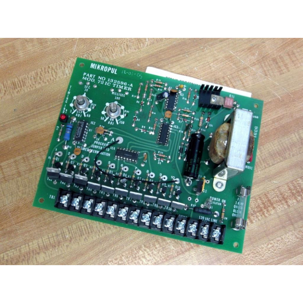 Mikropul 132596-A Timer Board 72IC - New No Box