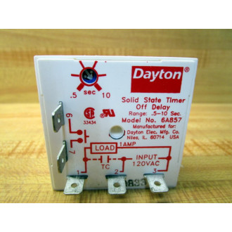 Dayton 6A857 Time Delay Relay