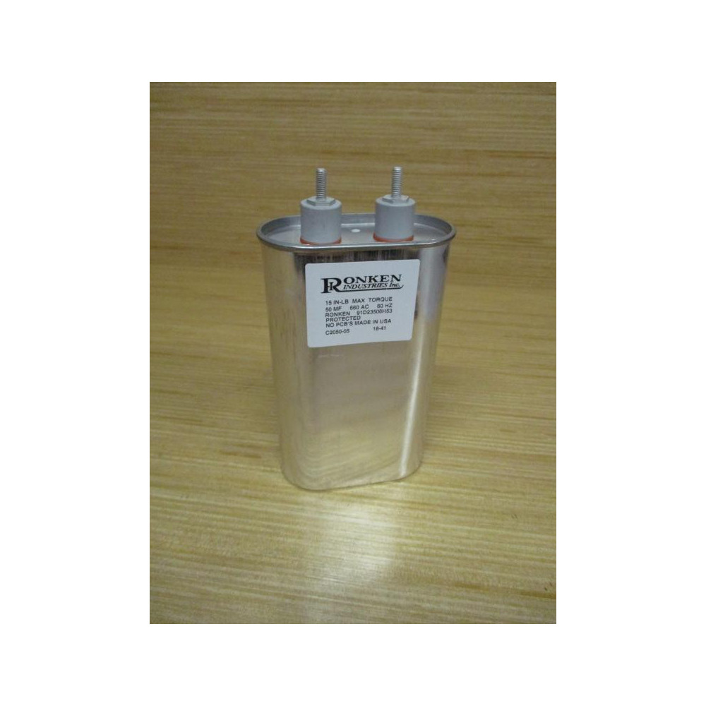 Ronken 91D23506H53 Capacitor 50MF 660VAC - New No Box