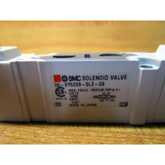 SMC 30-SY5220-5LZ-C6 Valve 30SY52205LZC6 - Used