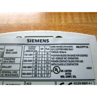 Siemens 49LCPP1A Power Pole - Used