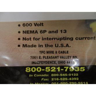TCP Wire & Cable 84968 Quick Connect Cord Set