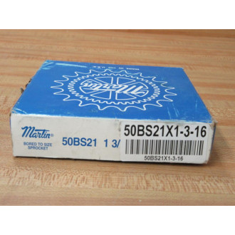 Martin 50BS21 1-3-16 Bored To Size Sprocket 50BS211316