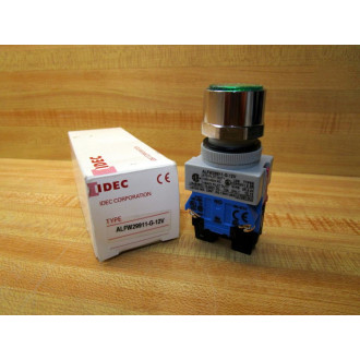 IDEC ALFW29911-G-12V Pushbutton ALFW29911G12V