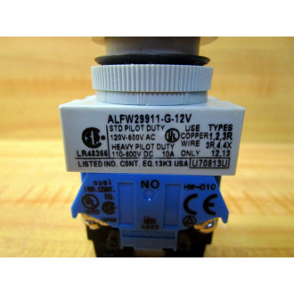 IDEC ALFW29911-G-12V Pushbutton ALFW29911G12V